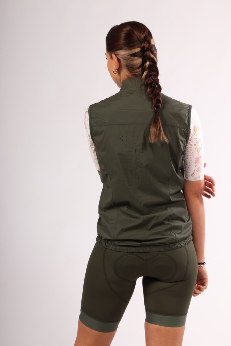 Veste de vélo sans manches coupe-vent Maloja SeisM alpine woods