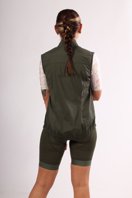 Veste de vélo sans manches coupe-vent Maloja SeisM alpine woods