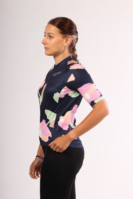 Maillot de vélo Maloja SchneckM night sky fieldflower