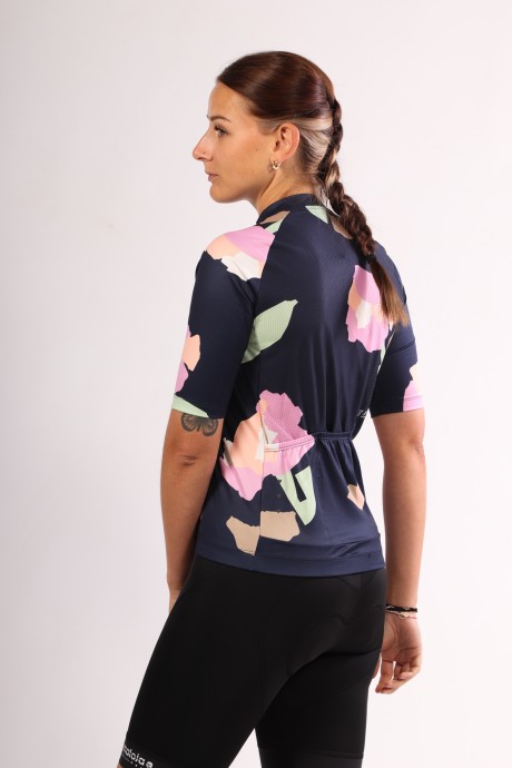 Maillot de vélo Maloja SchneckM night sky fieldflower