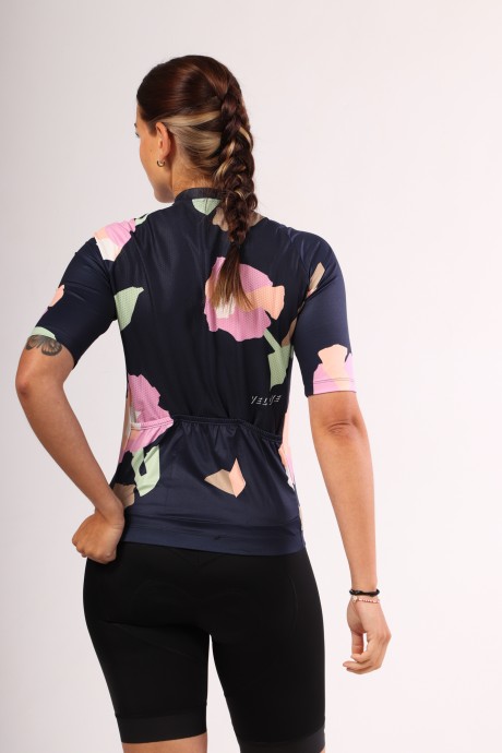 Maillot de vélo Maloja SchneckM night sky fieldflower
