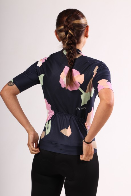 Maillot de vélo Maloja SchneckM night sky fieldflower