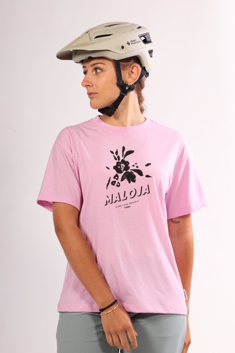 T-Shirt de vélo manches courtes Maloja LenksteinM magnolia