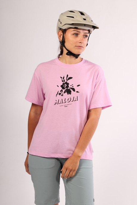 T-Shirt de vélo manches courtes Maloja LenksteinM magnolia