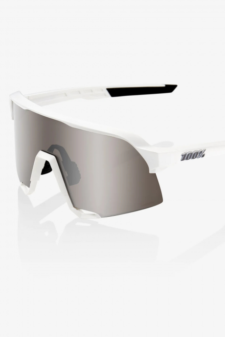 Lunettes de sport 100% S3 Matte White Hipper Silver Mirror