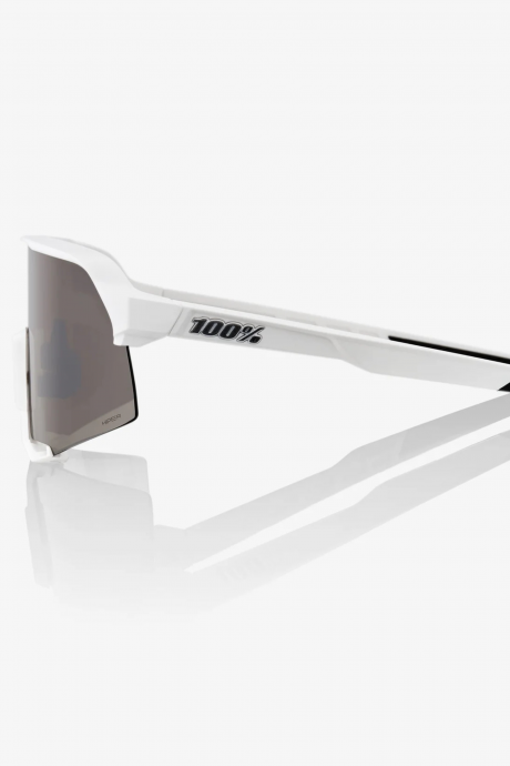 Lunettes de sport 100% S3 Matte White Hipper Silver Mirror