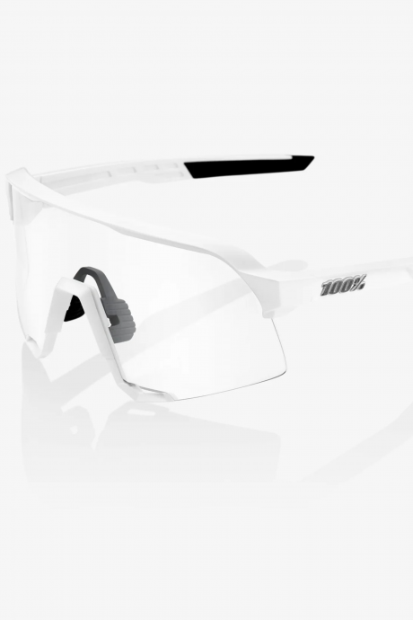 Lunettes de sport 100% S3 Matte White Hipper Silver Mirror