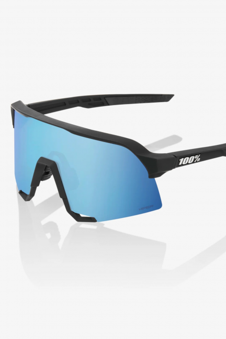 Lunettes de sport 100% S3 Matte Black Hiper Blue Multilayer Mirror